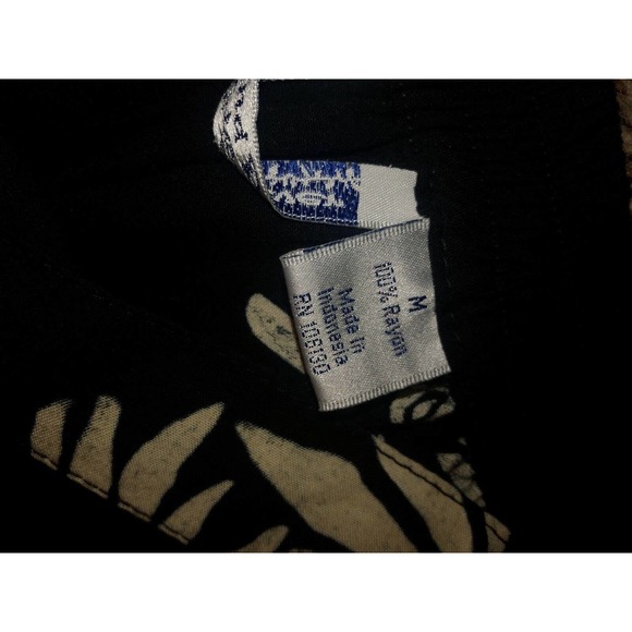 Ladies Maxi Skirt One Sz MEDIUM Black Cream Floral by Wind River Side Zip A Line - Picture 5 of 6